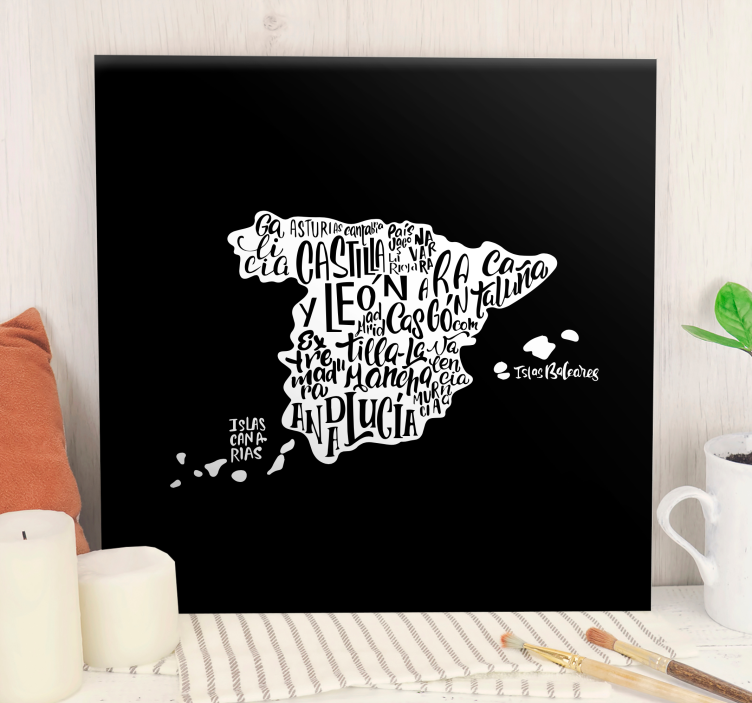 World map wall art creative map typography - TenStickers