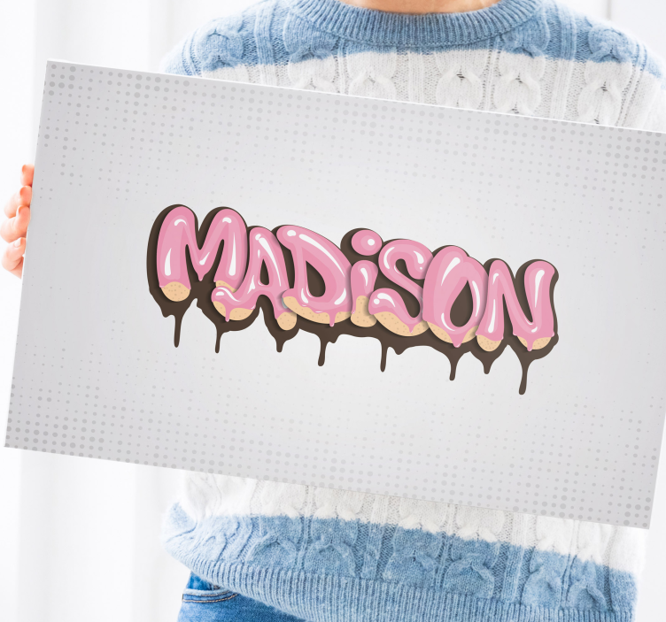 Youth customizable graffiti teen canvas print - TenStickers