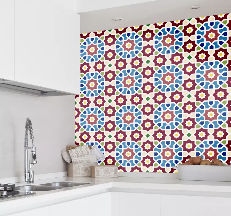 Arabic hydraulic  wallpaper stikcer - TenStickers