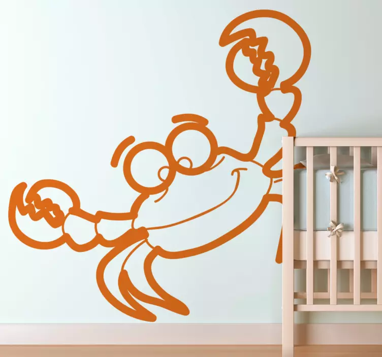 Kids Crab Wall Sticker - TenStickers