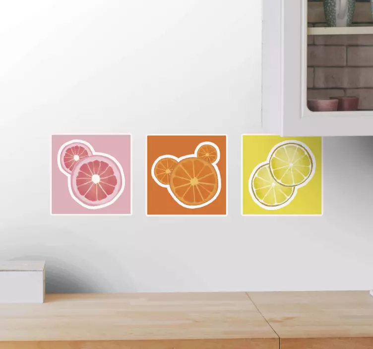 Fruit sticker citrus fruit designs - TenStickers