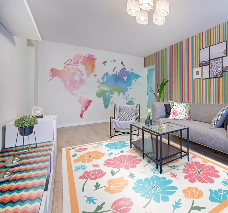 Furniture sticker chevron pattern surface - TenStickers