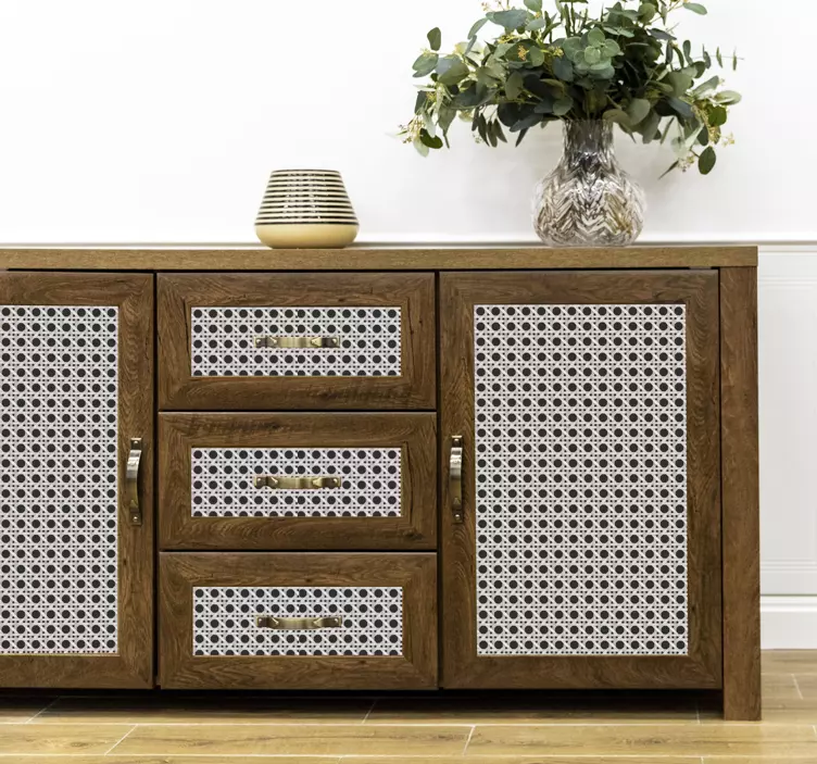 Contemporary leaf pattern furniture sticker - TenStickers