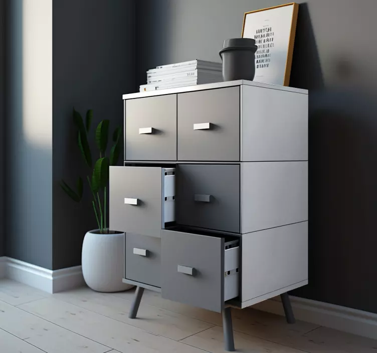 Grey furniture decal  3600 - TenStickers