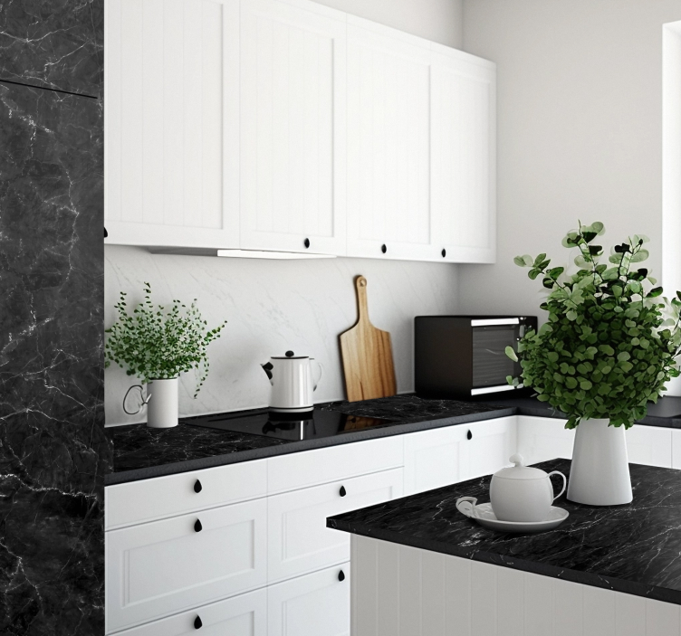 Black Marble furniture decal  3600 - TenStickers