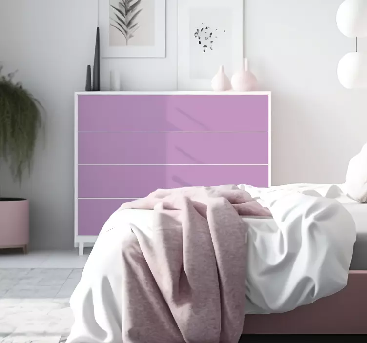 Matte Pink = Flat Pink furniture decal  3600 - TenStickers