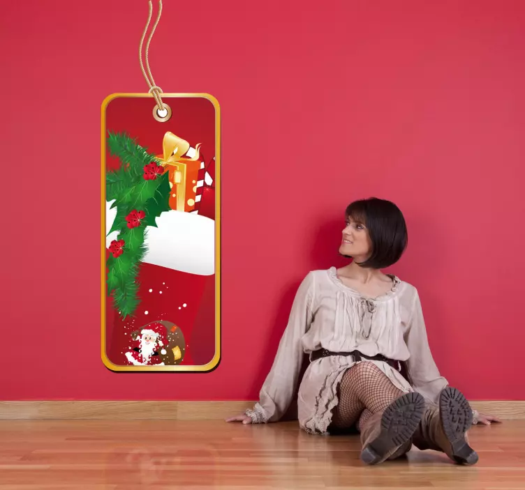 Christmas Label Sticker - TenStickers