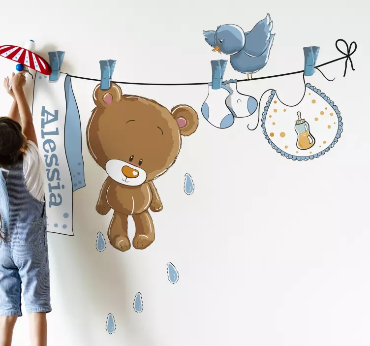 Cuddle Up to Sweetness: Teddy Bear Sticker - TenStickers