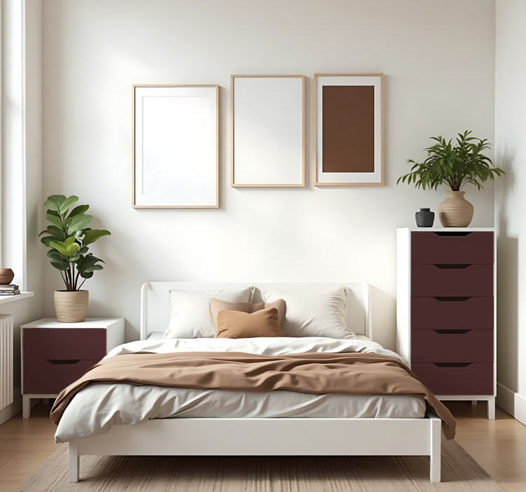 Matte Garnet plain sticker - TenStickers