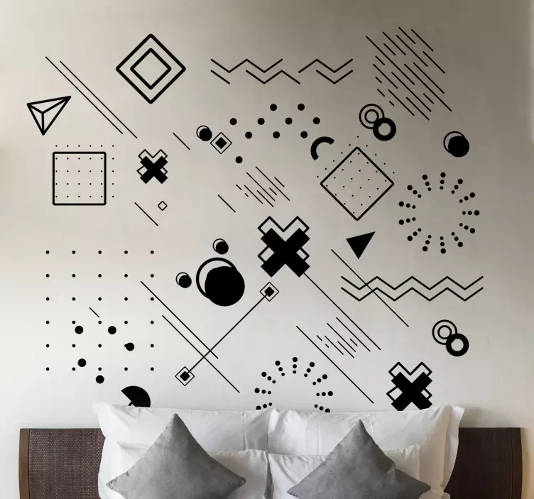 Abstract Geometric Patterns Location sticker - TenStickers