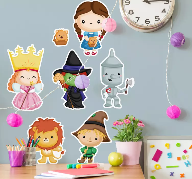 Adorable Fairy Tale Characters wall stickers for kid - TenStickers