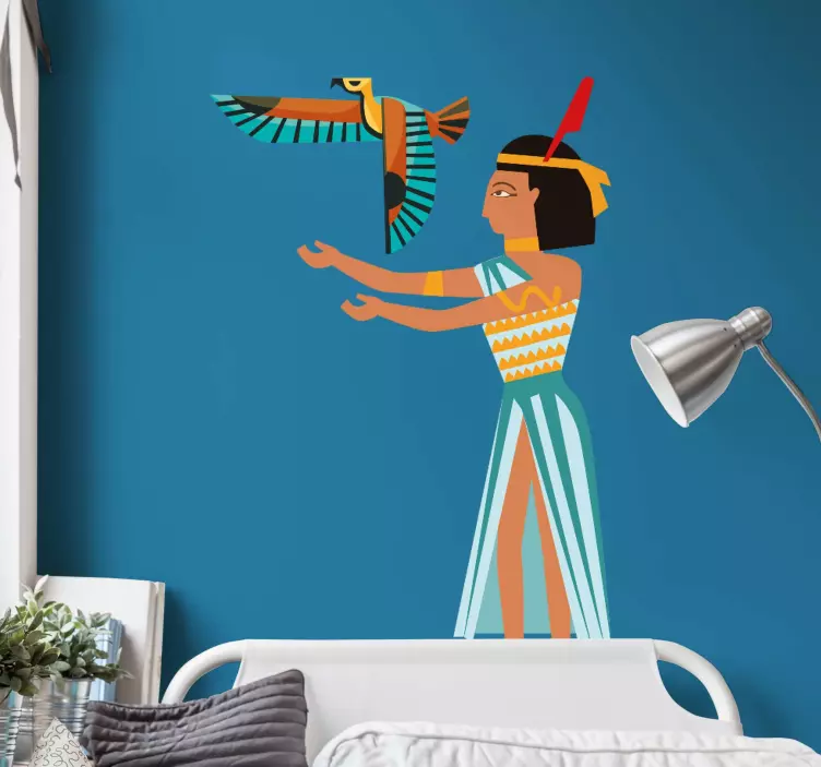 Historical Egyptian Figure character sticker - TenStickers