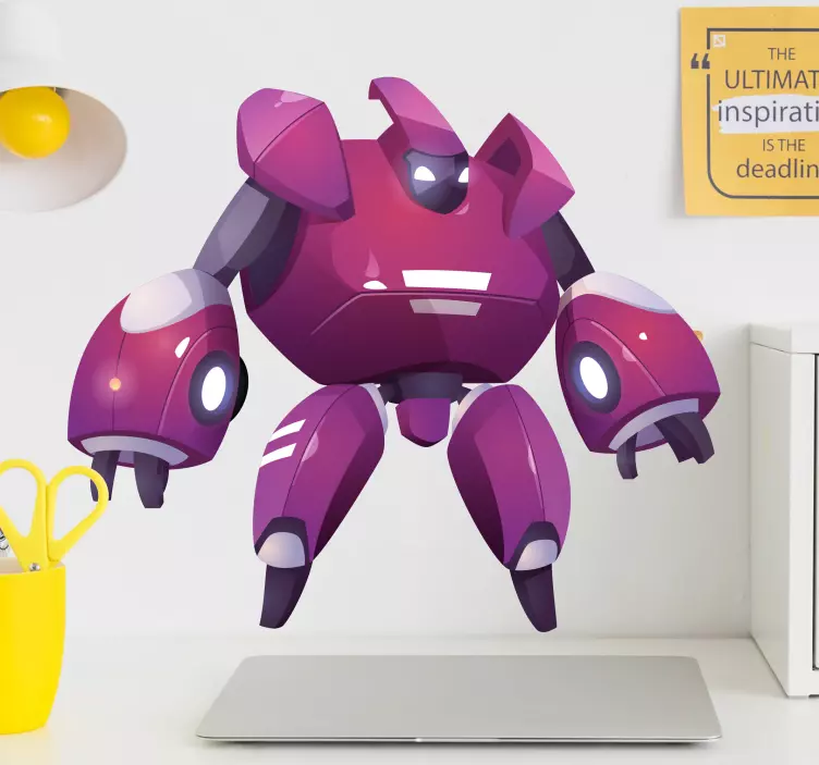 Anime robot wall vinyl sticker - TenStickers