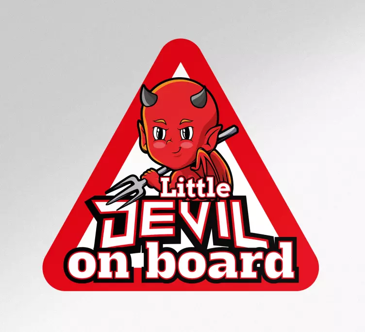 Baby on board sticker little angel sign - TenStickers