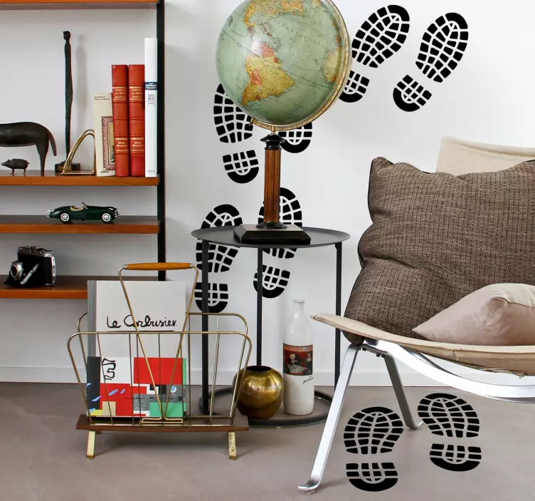 Bare Footprints Wall Sticker - TenStickers