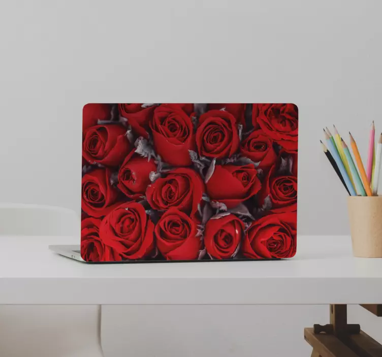 Beautiful Rose Arrangement laptop skin - TenStickers