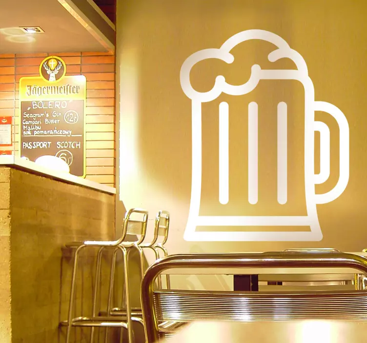 Beer Icon Sticker - TenStickers