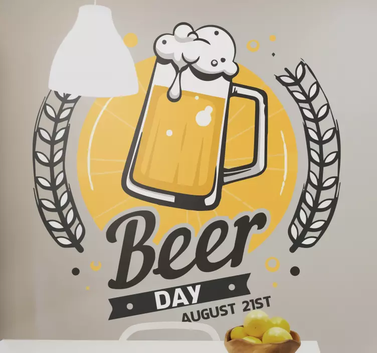 Beer Logo drink vinyl sticker - TenStickers