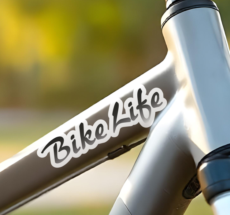 Bike Life text bicycle decal - TenStickers