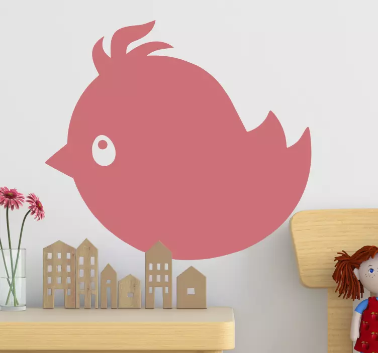 Bird wall sticker cute bird design - TenStickers