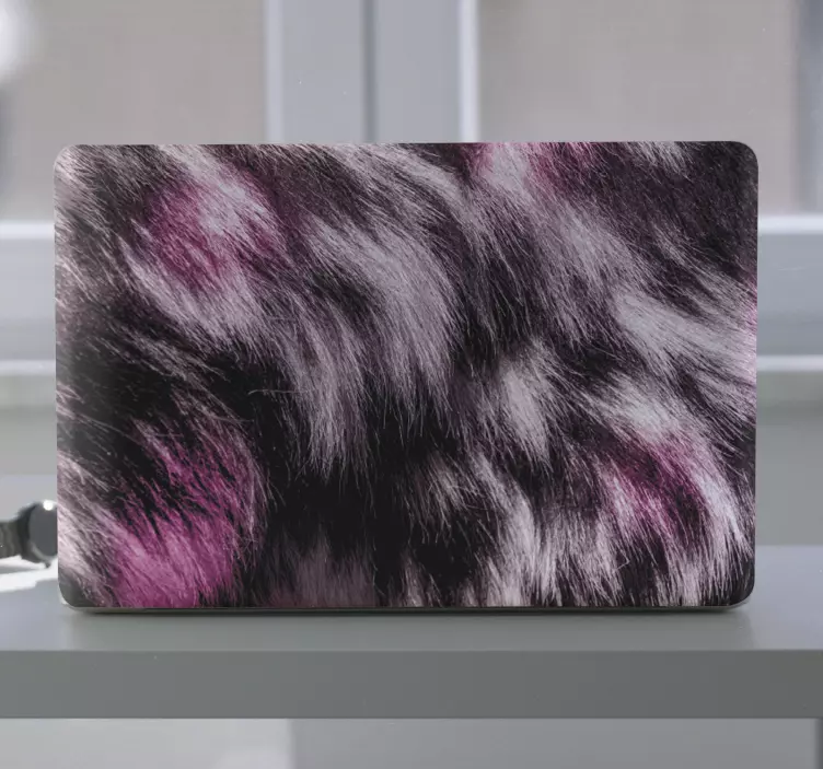 black and pink animal print laptop skins - TenStickers