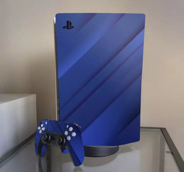 Blue abstract  PS5 sticker - TenStickers
