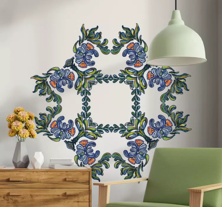 Botanical Element Crafting decoration wall sticker - TenStickers