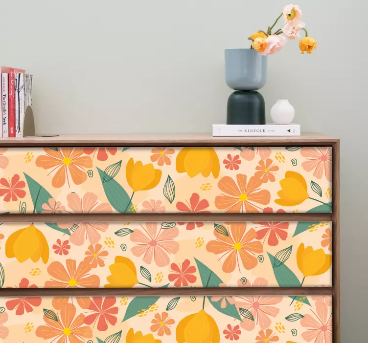 Botanical Textured Finish decoration wall sticker - TenStickers