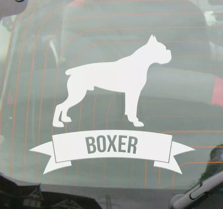 Boxer Dog Wall Sticker - TenStickers