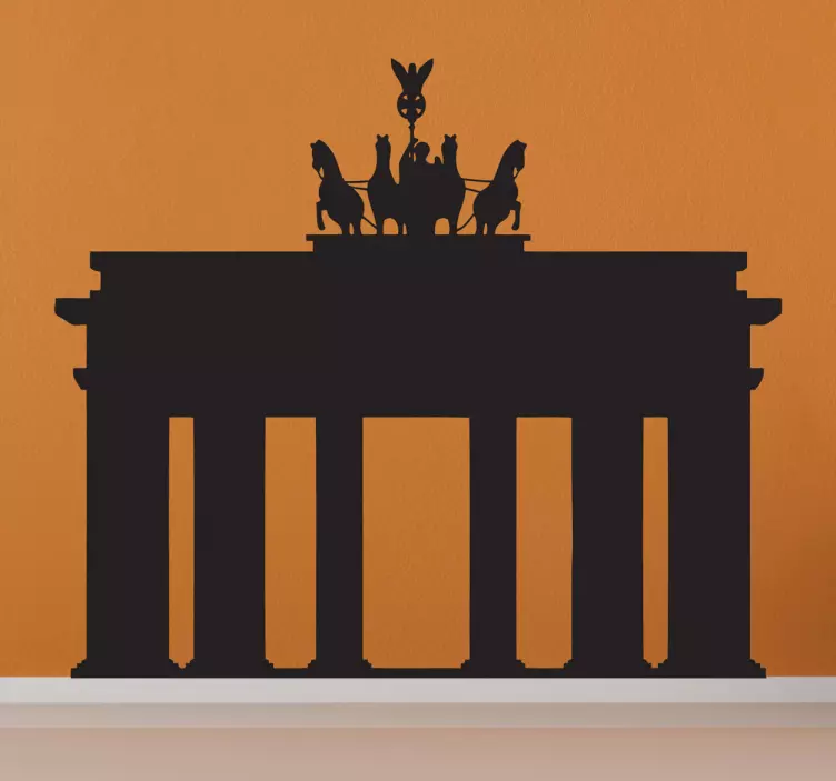 Brandenburg Gate Silhouette Decal - TenStickers