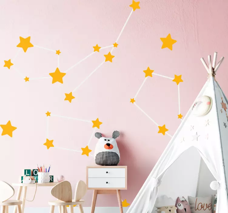 Bright Star Patterns wall stickers for kid - TenStickers