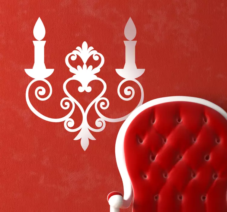 Candelabrum Decorative Wall Sticker - TenStickers