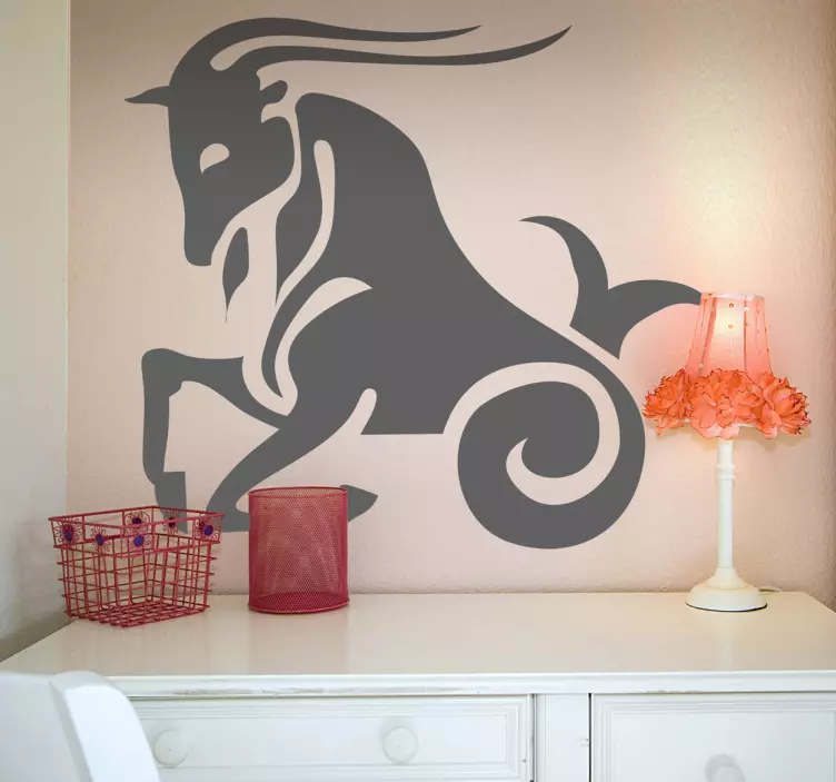 Capricorn Star Sign Wall Sticker - TenStickers