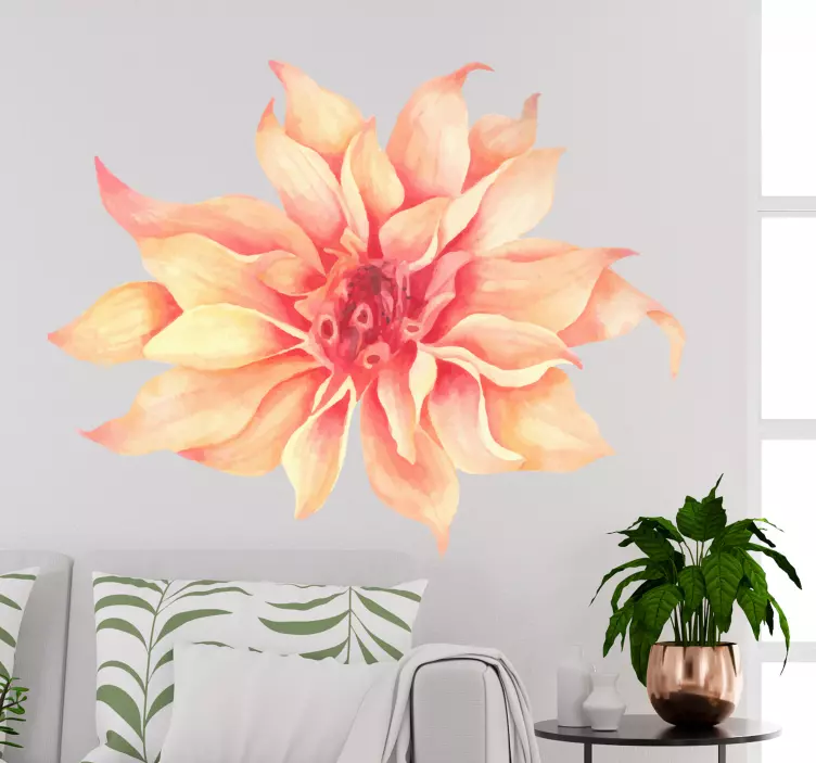 Carnation flower wall sticker - TenStickers