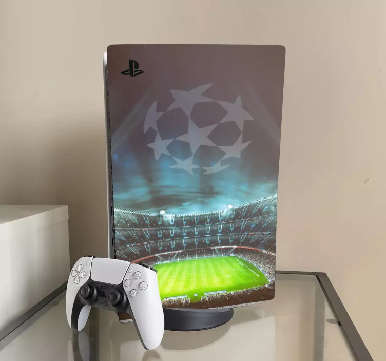 champions football stadium PS5 stickers - TenStickers