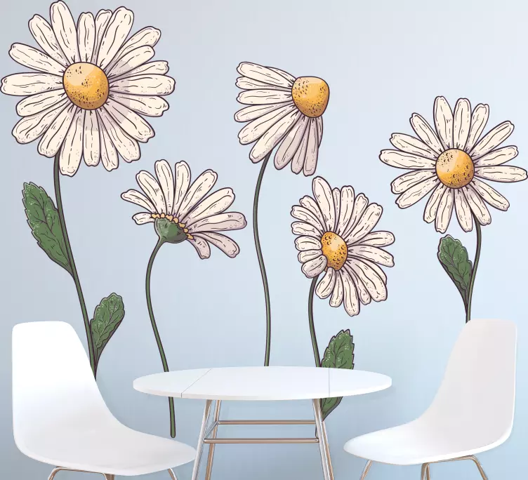 Charming blossom arrangement flower wall sticker - TenStickers