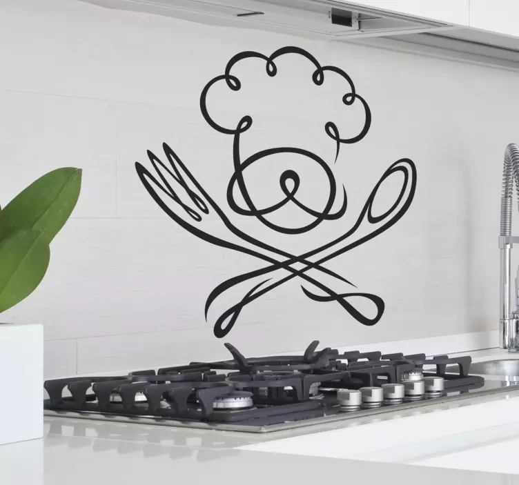 Chef Kitchen Sticker - TenStickers