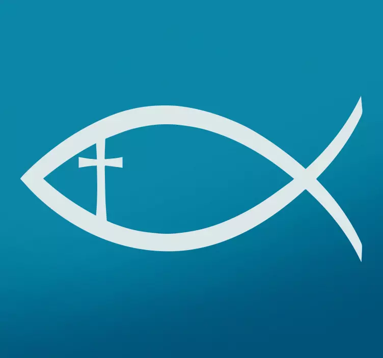 Christian Fish Wall Sticker - TenStickers