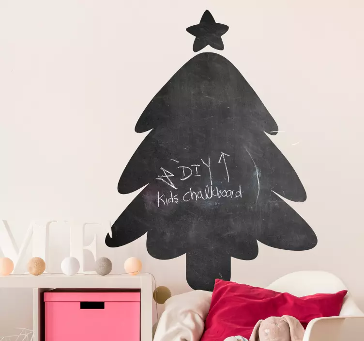 Christmas Chalkboard Sticker - TenStickers