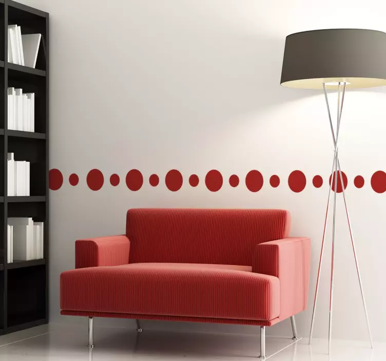 Circle wall border Sticker - TenStickers