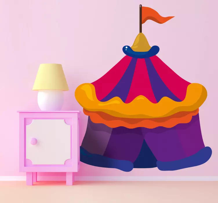 Circus Tent Kids Stickers - TenStickers