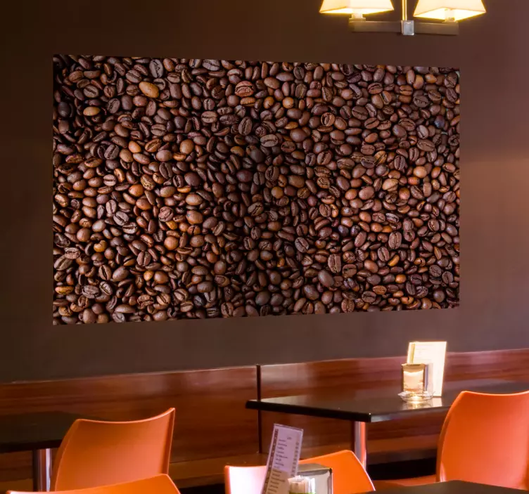 Coffee texture piece Wall Mural sticker - TenStickers