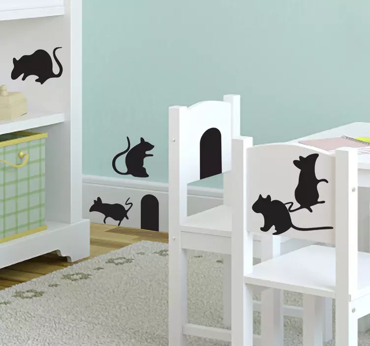 Collection of Mice Sticker - TenStickers