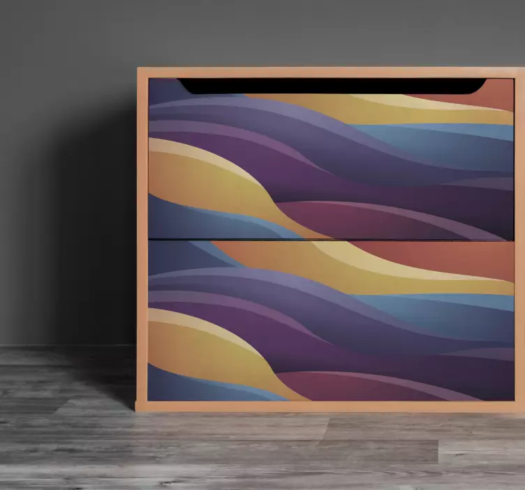 Color lines furniture sticker - TenStickers