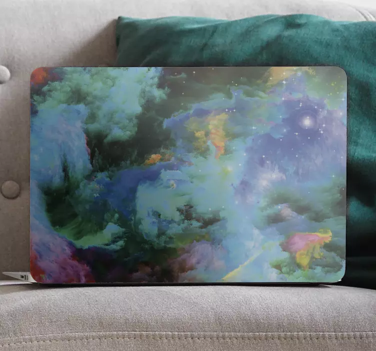 Colored cloud laptop skins - TenStickers