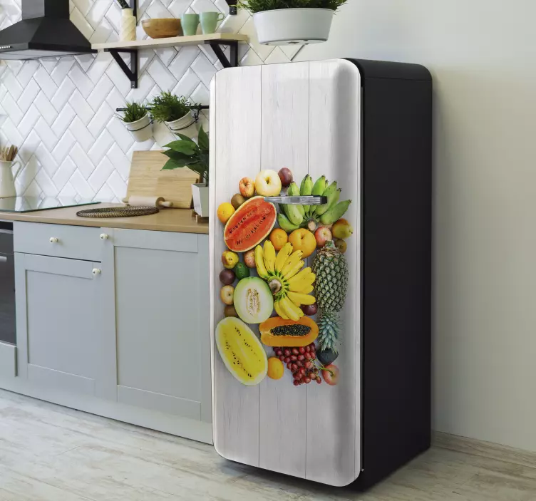 Colorful agriculture fridge decal - TenStickers