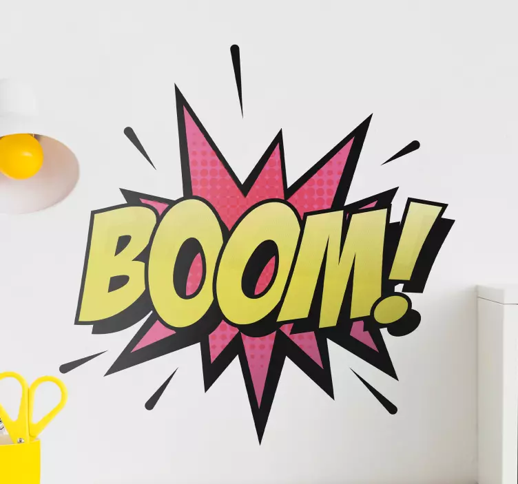Comic style boom! wall sticker - TenStickers
