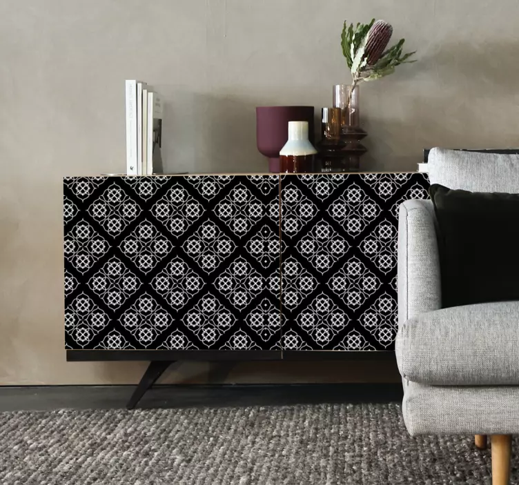 Complex dark arrangement furniture sticker - TenStickers