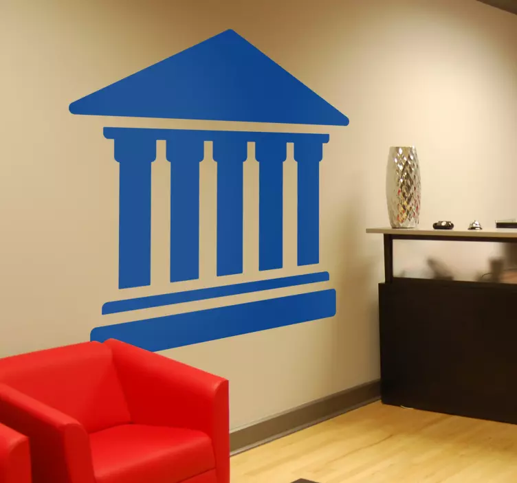 Courthouse Symbol Wall Sticker - TenStickers