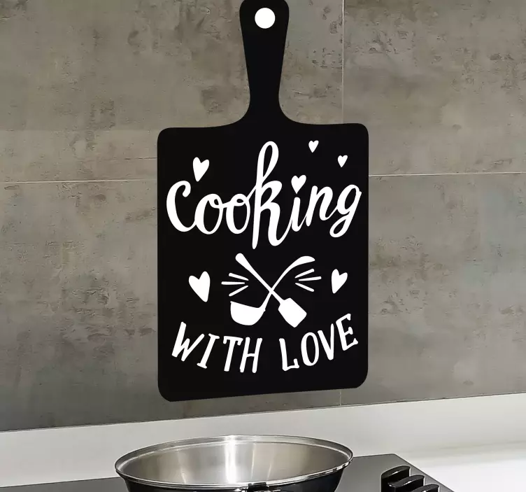 Culinary Delights with Affection cuisine wall sticker - TenStickers